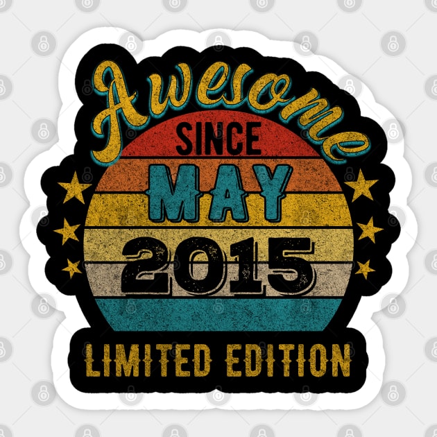 7 Year Old 7th Birthday Design for May 2015 born Limited Edition Legend BDay Gift Sticker by mahmuq